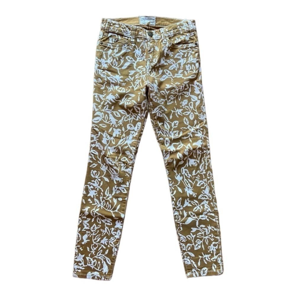 DVF โฅ๏ธ Current Elliot Classic Skinny in Gold Floral
